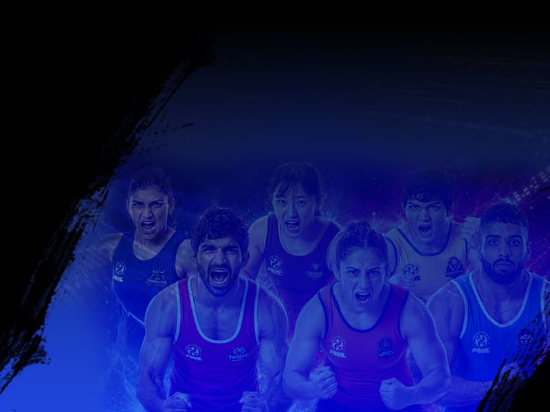 Indian wrestlers celebrating